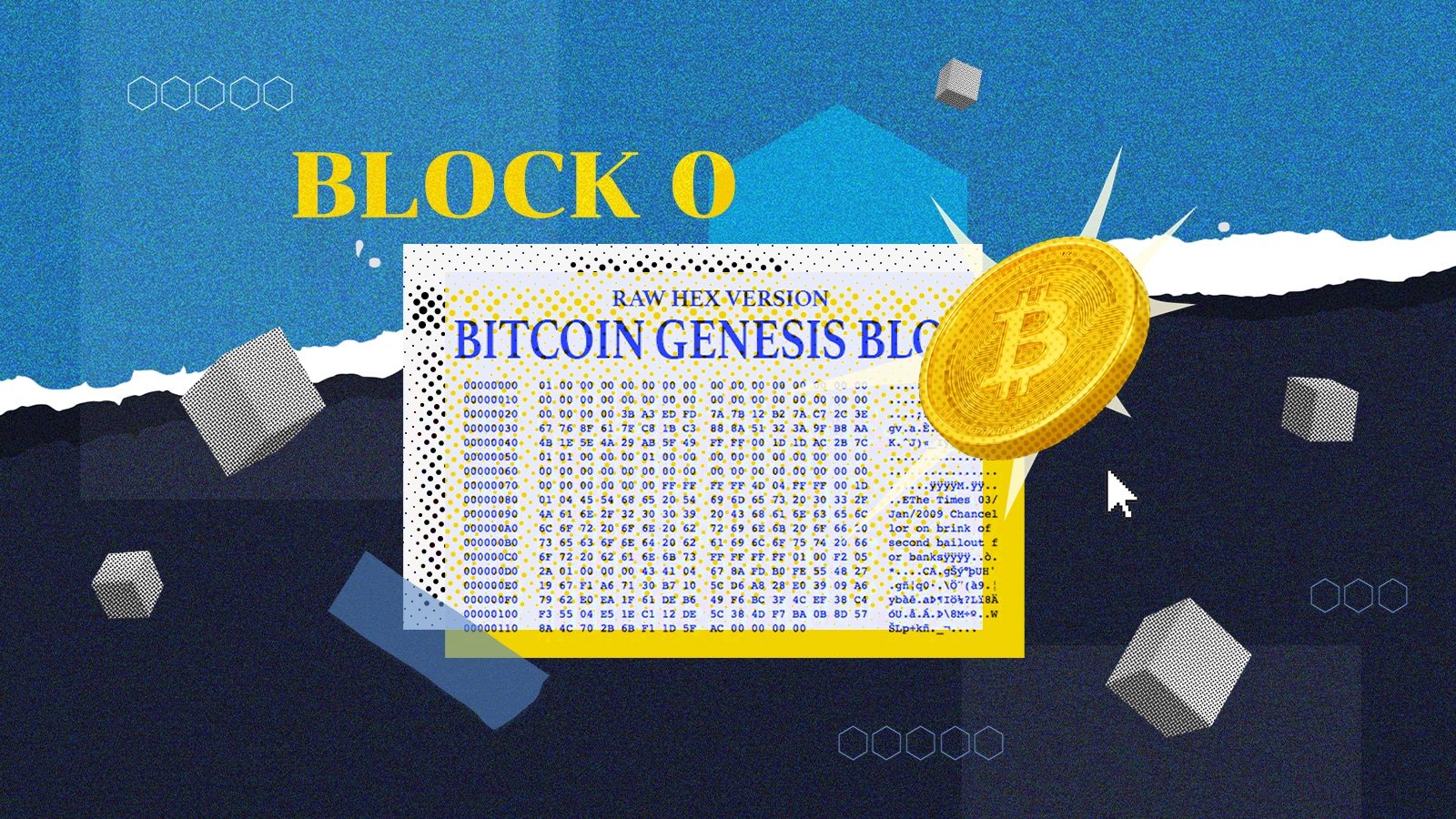 Genesis block's Bitcoin-ETS-Enter to start